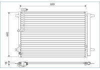 Condenser, air conditioning 822633 Valeo