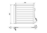 Condenser, air conditioning 822639 Valeo