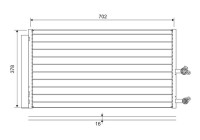 Condenser, air conditioning 822645 Valeo