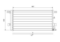 Condenser, air conditioning 822650 Valeo