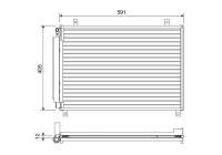 Condenser, air conditioning 822656 Valeo