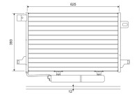 Condenser, air conditioning 822689 Valeo