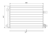Condenser, air conditioning 822691 Valeo