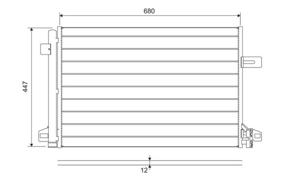 Condenser, air conditioning 822691 Valeo