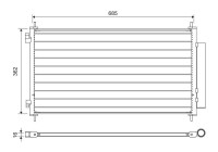 Condenser, air conditioning 822734 Valeo