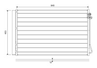 Condenser, air conditioning 822747 Valeo