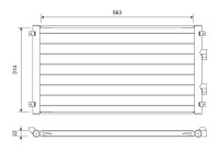 Condenser, air conditioning 822755 Valeo
