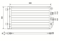 Condenser, air conditioning 822767 Valeo