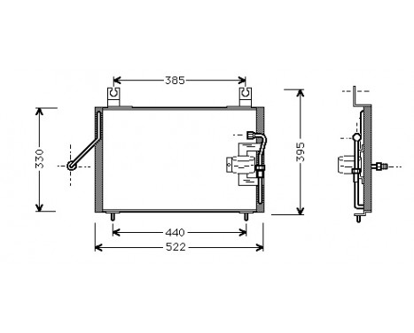 Condenser, air conditioning 83005004 International Radiators