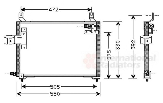 Condenser, air conditioning 83005006 International Radiators, Image 2