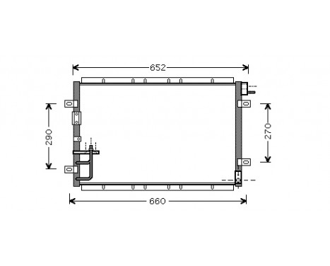 Condenser, air conditioning 83005030 International Radiators