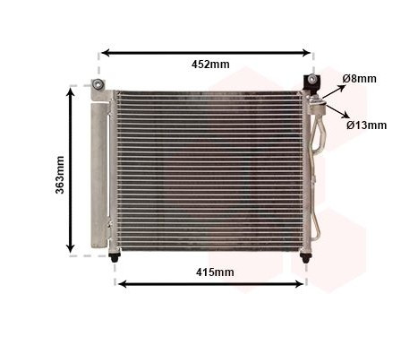 Condenser, air conditioning 83005065 International Radiators, Image 2
