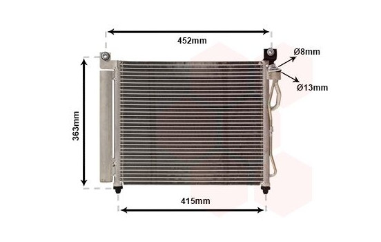 Condenser, air conditioning 83005065 International Radiators, Image 2