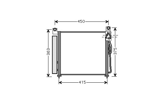 Condenser, air conditioning 83005065 International Radiators