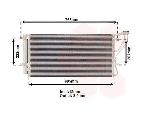 Condenser, air conditioning 83005105 International Radiators, Image 2