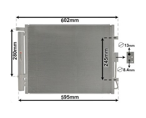 Condenser, air conditioning 83005150 International Radiators, Image 2