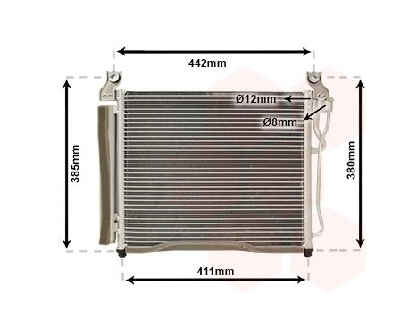 Condenser, air conditioning 83005158 International Radiators, Image 2