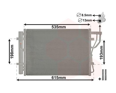 Condenser, air conditioning 83005206 International Radiators, Image 2