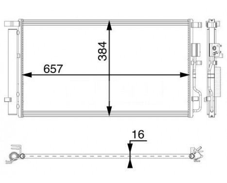 Condenser, air conditioning 83015711 International Radiators