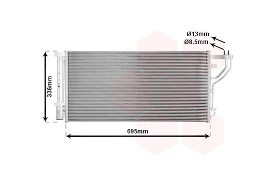 Condenser, air conditioning 83015714 International Radiators