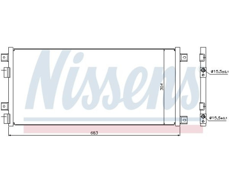Condenser, air conditioning 940004 Nissens, Image 6