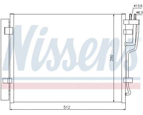 Condenser, air conditioning 940007 Nissens, Image 2