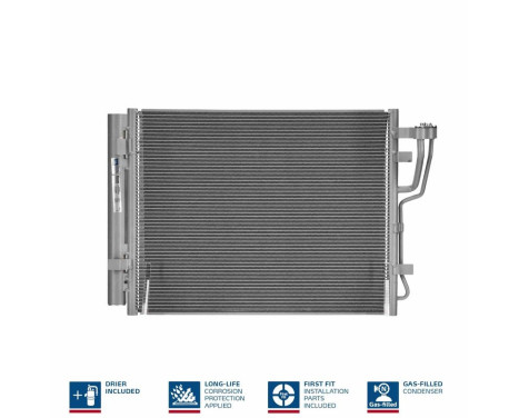 Condenser, air conditioning 940007 Nissens, Image 3