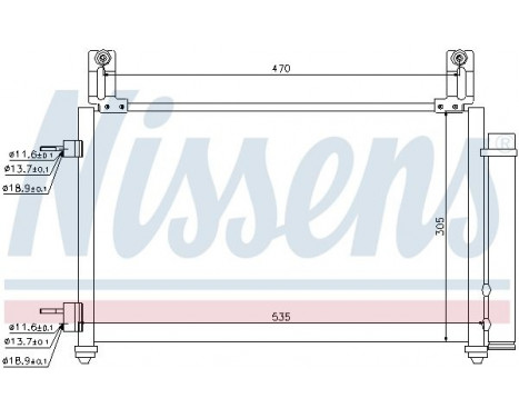 Condenser, air conditioning 940009 Nissens