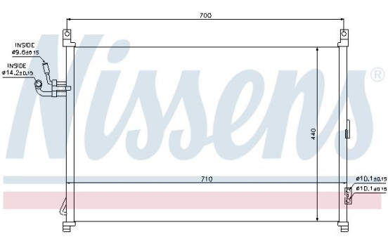 Condenser, air conditioning 940014 Nissens, Image 5