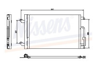 Condenser, air conditioning 940015 Nissens