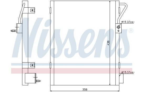 Condenser, air conditioning 940019 Nissens, Image 6