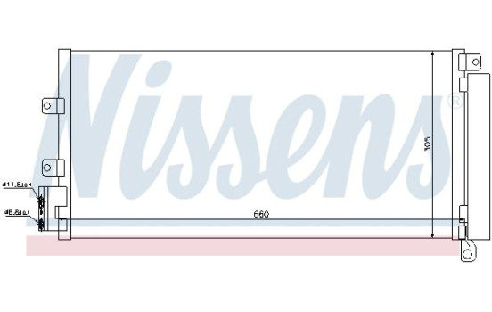 Condenser, air conditioning 940023 Nissens