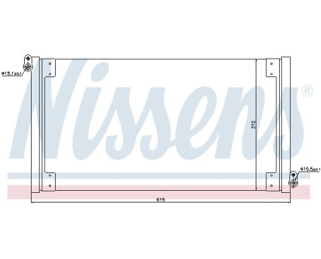 Condenser, air conditioning 940025 Nissens
