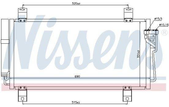 Condenser, air conditioning 940032 Nissens, Image 6