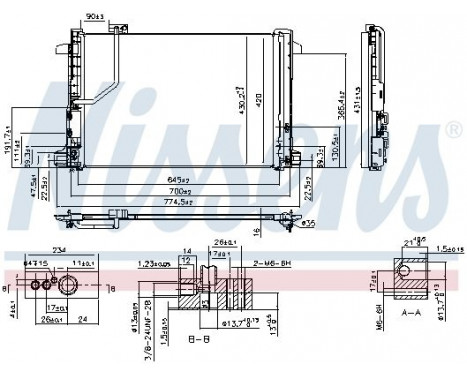 Condenser, air conditioning 940035 Nissens, Image 2