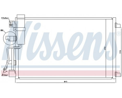Condenser, air conditioning 940041 Nissens, Image 6