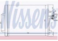 Condenser, air conditioning 940044 Nissens