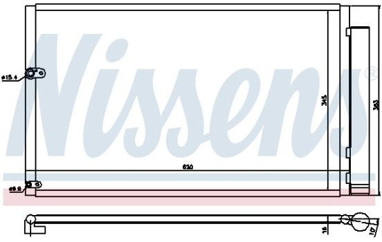 Condenser, air conditioning 940047 Nissens, Image 5