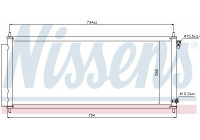 Condenser, air conditioning 940051 Nissens