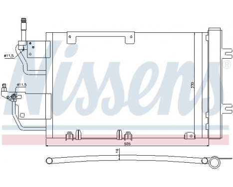 Condenser, air conditioning 940052 Nissens, Image 2