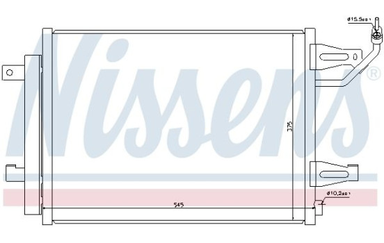 Condenser, air conditioning 940067 Nissens, Image 2