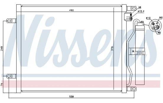 Condenser, air conditioning 940069 Nissens, Image 5