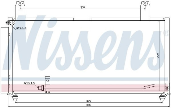 Condenser, air conditioning 940080 Nissens, Image 5
