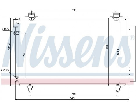 Condenser, air conditioning 940081 Nissens, Image 2