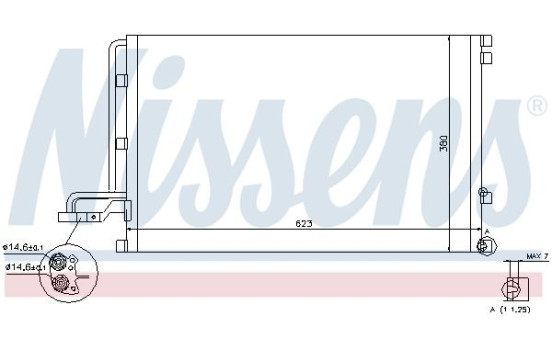 Condenser, air conditioning 940087 Nissens, Image 6