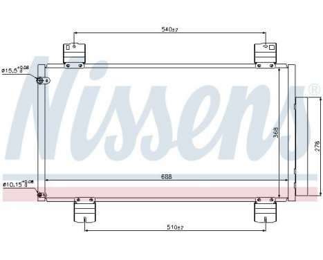 Condenser, air conditioning 940113 Nissens, Image 6