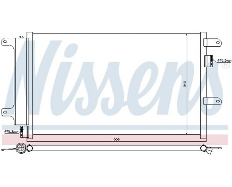 Condenser, air conditioning 940141 Nissens