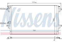 Condenser, air conditioning 940153 Nissens