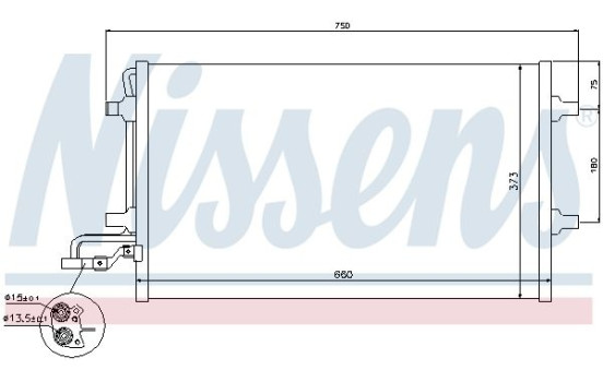 Condenser, air conditioning 940154 Nissens, Image 2