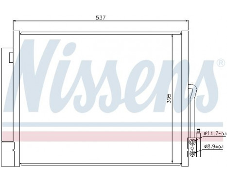 Condenser, air conditioning 940156 Nissens, Image 2